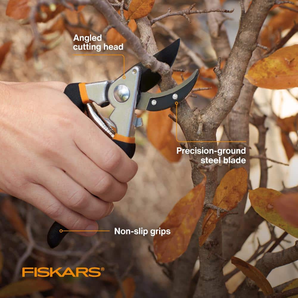 Fiskars 15 in. Steel Blade Tree Pruner and 8.5 in. Pruning Shears (2-Piece) 1076079 Fiskars 15 in. Steel Blade Tree Pruner and 8.5 in. Pruning Shears (2-Piece) 1076079