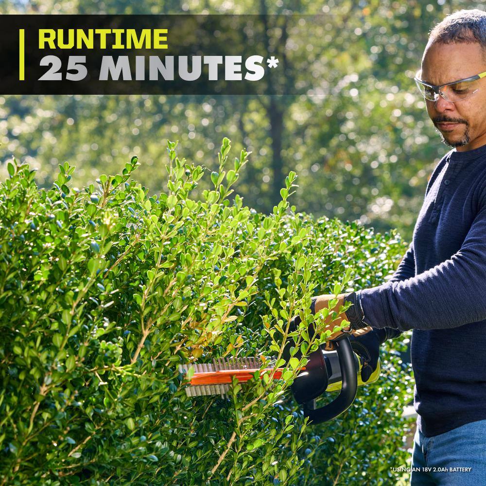 RYOBI ONE+ HP 18V Brushless 24 in. Cordless Battery Hedge Trimmer (Tool Only) PBLHG01B RYOBI ONE+ HP 18V Brushless 24 in. Cordless Battery Hedge Trimmer (Tool Only) PBLHG01B