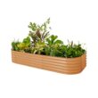 Vego Garden 45-cu ft 48-in W x 96-in L x 17-in H Terra Cotta Galvanized Metal Raised Garden Bed