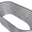 Sunnydaze Decor 62.5-in W x 32-in L x 32-in H Elevated Silver Galvanized Metal Raised Garden Bed