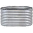 Sunnydaze Decor 62.5-in W x 32-in L x 32-in H Elevated Silver Galvanized Metal Raised Garden Bed