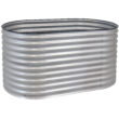 Sunnydaze Decor 62.5-in W x 32-in L x 32-in H Elevated Silver Galvanized Metal Raised Garden Bed