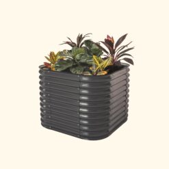 Vego Garden 33-cu ft 42-in W x 42-in L x 32-in H Modern Gray Galvanized Metal Raised Garden Bed