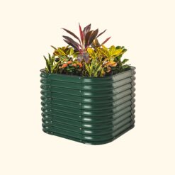 Vego Garden 33-cu ft 42-in W x 42-in L x 32-in H British Green Galvanized Metal Raised Garden Bed