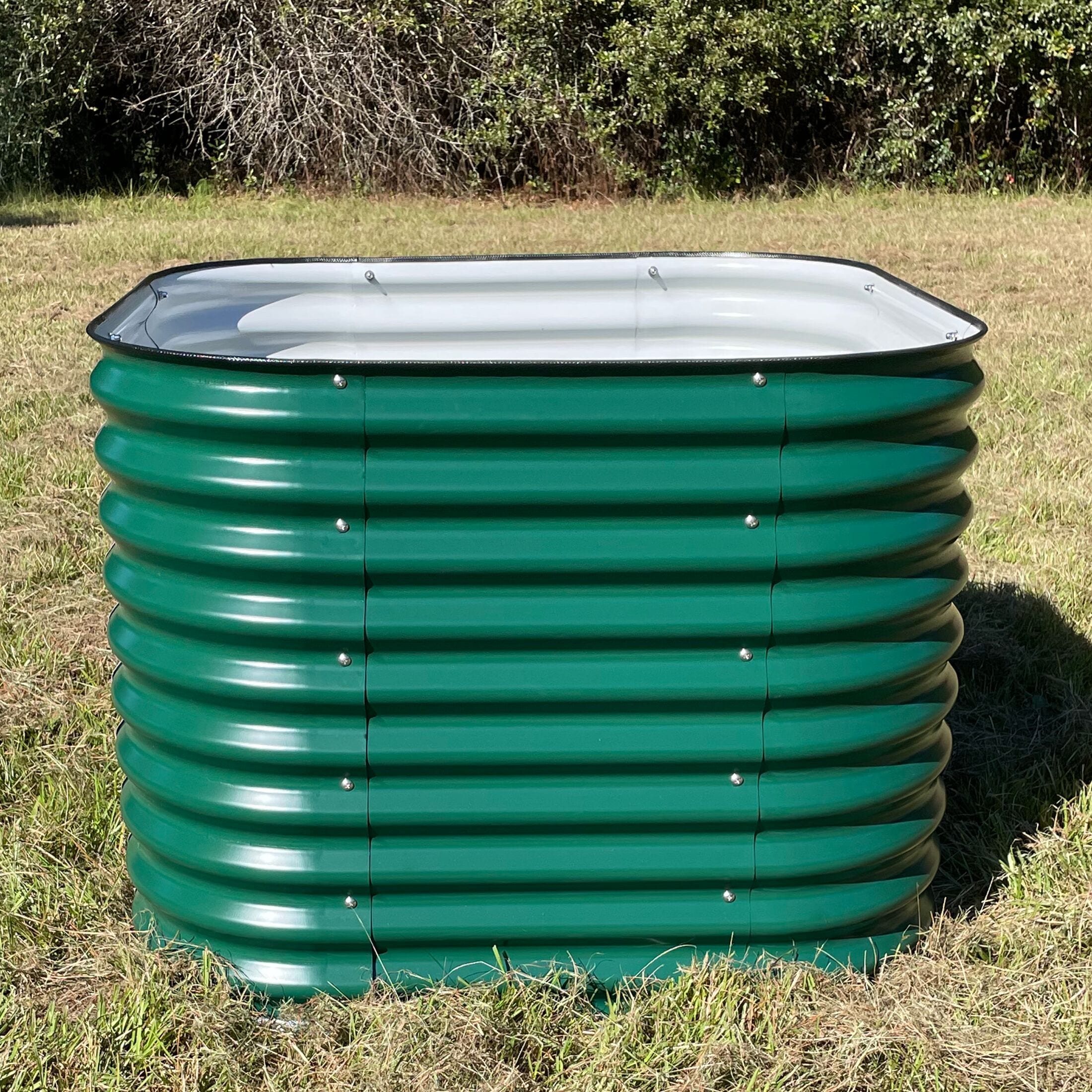 Vego Garden 33-cu ft 42-in W x 42-in L x 32-in H British Green Galvanized Metal Raised Garden Bed Vego Garden 33-cu ft 42-in W x 42-in L x 32-in H British Green Galvanized Metal Raised Garden Bed