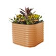 Vego Garden 33-cu ft 42-in W x 42-in L x 32-in H Terra Cotta Galvanized Metal Raised Garden Bed