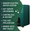 ANZZI ENVO 240-Volt 6-kW-kW 1.7-GPM Point Of Use Tankless Electric Water Heater