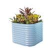 Vego Garden 33-cu ft 42-in W x 42-in L x 32-in H Sky Blue Galvanized Metal Raised Garden Bed