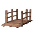 Costway 5-Feet Brown (composite) Garden Bridge