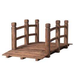 Costway 5-Feet Brown (composite) Garden Bridge