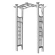 Vita Classic 4.08-ft W x 7.33-ft H Arched White PVC Garden Arbor