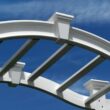 Vita Classic 4.08-ft W x 7.33-ft H Arched White PVC Garden Arbor