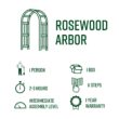 Vita Urban 3.92-ft W x 7.39-ft H Arched Golden Brown Cedar Garden Arbor