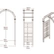 Vita Urban 3.92-ft W x 7.39-ft H Arched Golden Brown Cedar Garden Arbor
