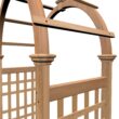 Vita Urban 3.92-ft W x 7.39-ft H Arched Golden Brown Cedar Garden Arbor