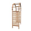 Vita Urban 3.92-ft W x 7.39-ft H Arched Golden Brown Cedar Garden Arbor