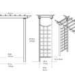 Vita Classic 4.75-ft W x 7.31-ft H Flat White PVC Garden Arbor