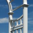 Vita Classic 4.08-ft W x 7.63-ft H Arched White PVC Garden Arbor