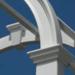 Vita Classic 4.08-ft W x 7.63-ft H Arched White PVC Garden Arbor