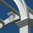 Vita Classic 4.08-ft W x 7.63-ft H Arched White PVC Garden Arbor