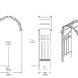 Vita Classic 4.08-ft W x 7.63-ft H Arched White PVC Garden Arbor