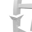 Vita Classic 4.09-ft W x 7.63-ft H Arched White PVC Garden Arbor