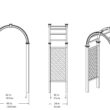 Vita Classic 4.09-ft W x 7.63-ft H Arched White PVC Garden Arbor