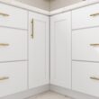RELIABILT Fairplay 36.00-in W x 34.5-in H x 24-in D White Lazy susan Corner base Ready to assemble Plywood Cabinet (Recessed Panel Shaker)