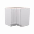 RELIABILT Fairplay 36.00-in W x 34.5-in H x 24-in D White Lazy susan Corner base Ready to assemble Plywood Cabinet (Recessed Panel Shaker)