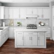 RELIABILT Fairplay 36.00-in W x 34.5-in H x 24-in D White Lazy susan Corner base Ready to assemble Plywood Cabinet (Recessed Panel Shaker)