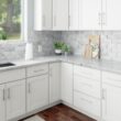 RELIABILT Fairplay 36.00-in W x 34.5-in H x 24-in D White Lazy susan Corner base Ready to assemble Plywood Cabinet (Recessed Panel Shaker)