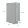 RELIABILT Overlake 9-in W x 34.5-in H x 24-in D Gray Base Ready to assemble Plywood Cabinet (Recessed Panel Shaker) RELIABILT Overlake 9-in W x 34.5-in H x 24-in D Gray Base Ready to assemble Plywood Cabinet (Recessed Panel Shaker)