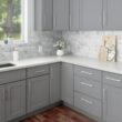 RELIABILT Overlake 9-in W x 34.5-in H x 24-in D Gray Base Ready to assemble Plywood Cabinet (Recessed Panel Shaker) RELIABILT Overlake 9-in W x 34.5-in H x 24-in D Gray Base Ready to assemble Plywood Cabinet (Recessed Panel Shaker)