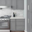 RELIABILT Overlake 9-in W x 34.5-in H x 24-in D Gray Base Ready to assemble Plywood Cabinet (Recessed Panel Shaker) RELIABILT Overlake 9-in W x 34.5-in H x 24-in D Gray Base Ready to assemble Plywood Cabinet (Recessed Panel Shaker)