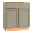 Diamond NOW Wintucket 30-in W x 35-in H x 23.75-in D Cloud Gray Base Fully assembled Cabinet ( Recessed panel Square )