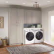 Diamond NOW Wintucket 30-in W x 35-in H x 23.75-in D Cloud Gray Base Fully assembled Cabinet ( Recessed panel Square )