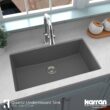 Karran Undermount 32.25-Inches x 19.25-Inches Quartz Single bowl Kitchen Sink