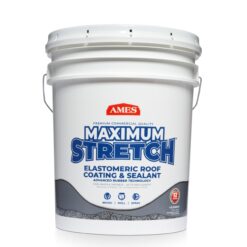 AMES Maximum Stretch 5-gallon White Elastomeric Reflective Roof Coating ( 1-year limited Warranty)