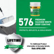 APOC 576 4.75-gallon White Silicone Reflective Roof Coating ( Lifetime Warranty)