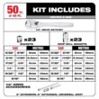 Milwaukee 3/8 in. and 1/4 in. Drive SAE/Metric Ratchet and Socket Mechanics Tool Set with PACKOUT Case (106-Piece) 48-22-9486