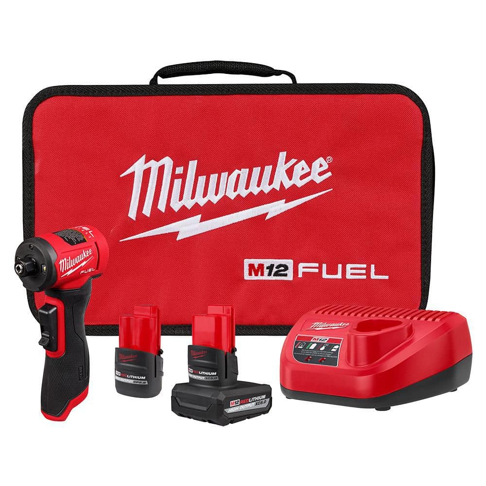 Milwaukee M12 FUEL 12V Lithium-Ion Brushless Cordless 1/4 in. Right Angle Die Grinder Kit w/ 5.0 Ah & 2.5 Ah Batteries 3485-22 Milwaukee M12 FUEL 12V Lithium-Ion Brushless Cordless 1/4 in. Right Angle Die Grinder Kit w/ 5.0 Ah & 2.5 Ah Batteries 3485-22