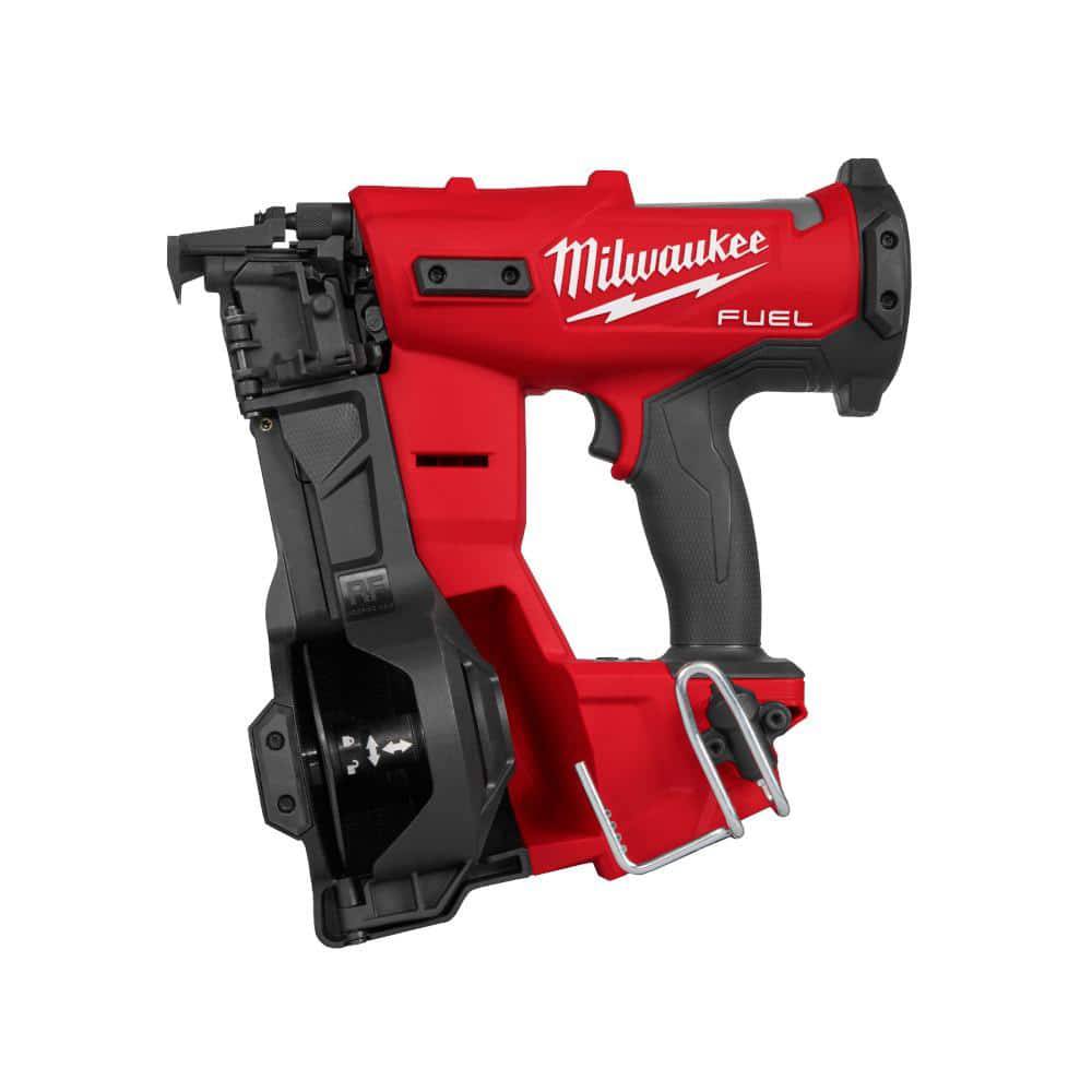 Milwaukee M18 FUEL 18-Volt Lithium-Ion Brushless Cordless Coil Roofing Nailer (Tool Only) 2909-20 Milwaukee M18 FUEL 18-Volt Lithium-Ion Brushless Cordless Coil Roofing Nailer (Tool Only) 2909-20