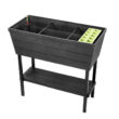 Keter Urban Bloomer Raised Garden Bed with Self-Watering and Drainage System Elevated Raised Planter for Backyard Patio Balcony
