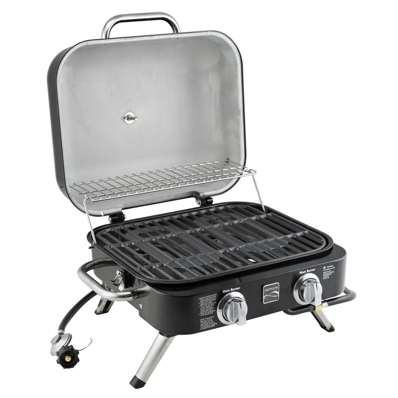 Kenmore 2-Burner Portable Tabletop Retro Gas Grill