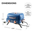 Kenmore 2-Burner Portable Tabletop Retro Gas Grill