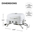 Kenmore 2-Burner Portable Tabletop Retro Gas Grill