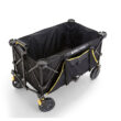 Gorilla Carts Collapsible Outdoor Utility Wagon, Oversize Bed, Black, 0.2' H x 2.1' W x 3.23' D