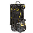 Gorilla Carts Collapsible Outdoor Utility Wagon, Oversize Bed, Black, 0.2' H x 2.1' W x 3.23' D