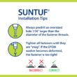 SUNTUF PALRAM 2.2-Feet x 6-Feet Corrugated Blue Polycarbonate plastic Roof Panel 10 -Pack