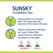 SUNSKY 3-Feet x 6-Feet Corrugated White Polycarbonate plastic Roof Panel 5 -Pack